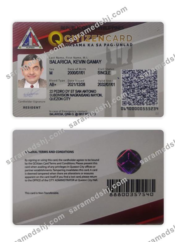 Pilippines citizen ID card